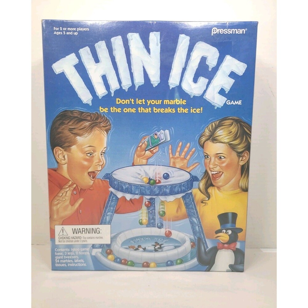 Vintage Thin Ice Board Game Pressman 1992 #9610 New Factory Sealed